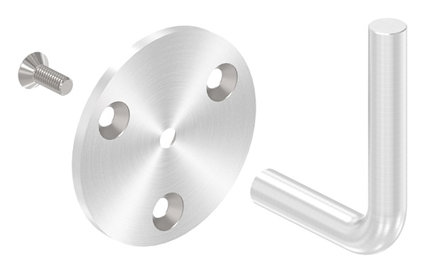 Handlaufhalter mit Ronde 70x4 mm zum Anschweissen V2A-11-2029-62.4