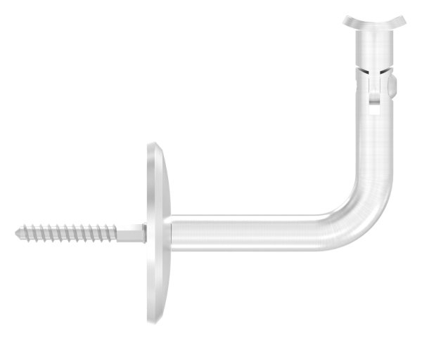 Handlaufhalter mit Gelenk und Halteplatte fuer Ø 42-4 mm V2A-11-2035.4