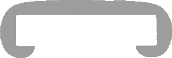 Kunststoffhandlauf fuer 40 x 8mm- enzianblau- 25 Meter-88-11F408.509