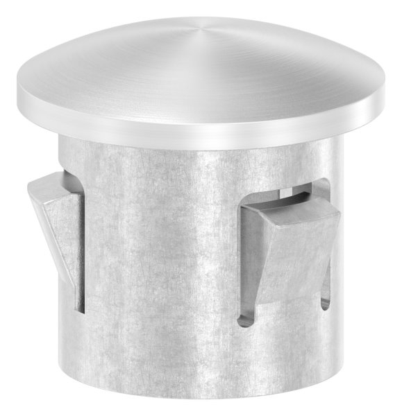 Rohrstopfen fuer Ø 21-3x1-6-2-0 mm leicht gewoelbt zum Einschlagen V2A-11-4102.4