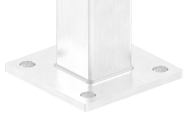 Edelstahlpfosten V2A zur Bodenmontage- Laenge 880mm-88-1140562.240