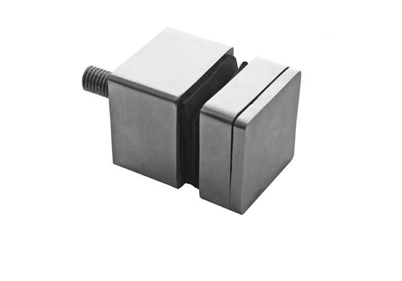 Glaspunkthalter 40x40 mm- V2A- Anschluss- Flach-10-5040-A.4