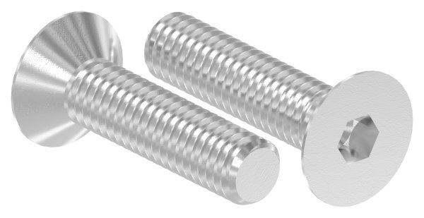 Senkkopfschraube V2A M6 x 25 mm Innensechskant ISO 10642-13-0004.4