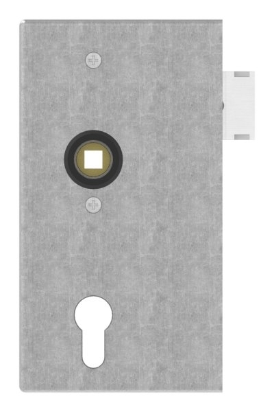 Kastenschloss verzinkt 40x94-5x173 mm mit Edelstahl Stulp-30-3202.8