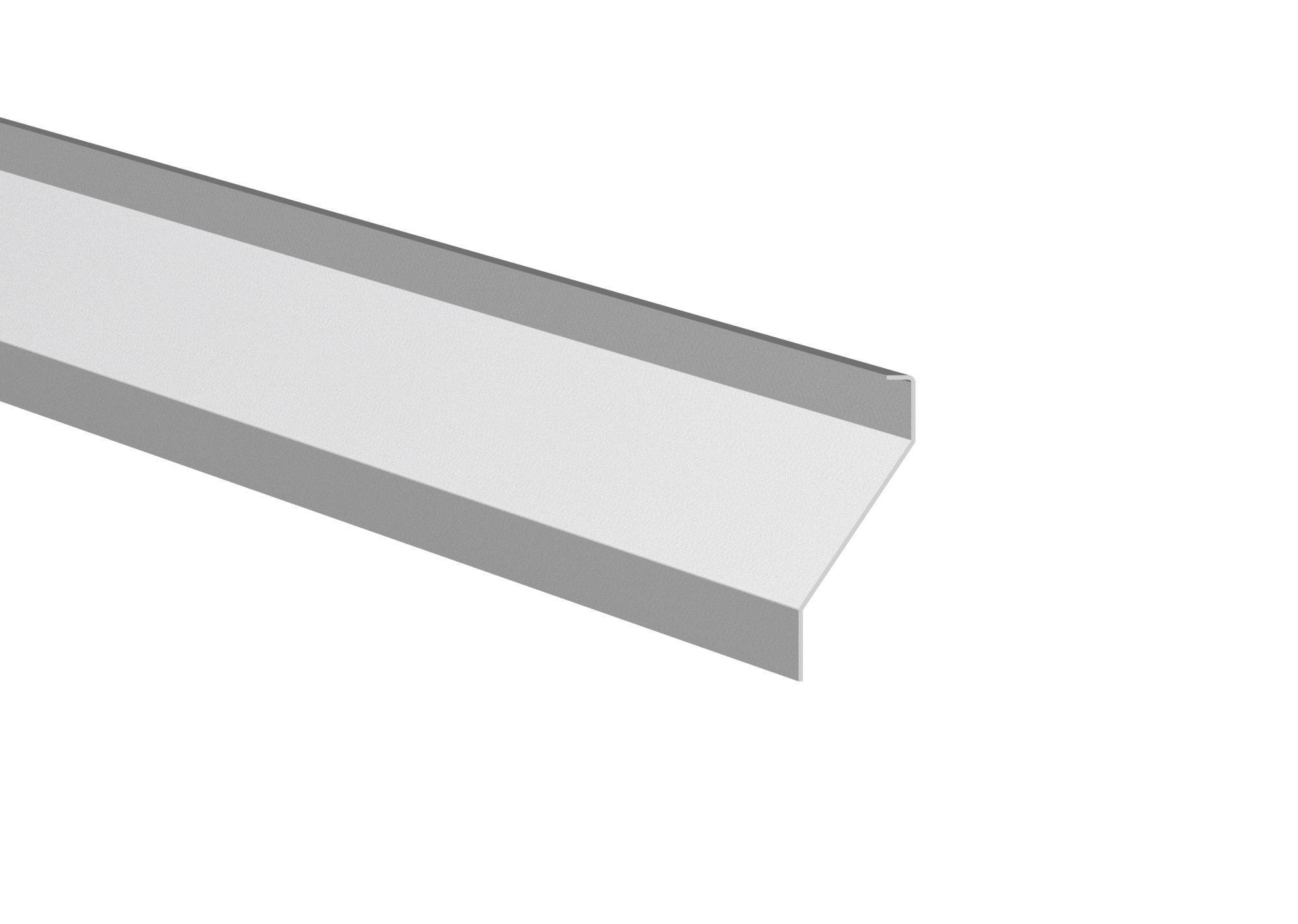 Zaunjalousie Stahl verzinkt 40 x 105 mm- 3000 mm lang- 1-5 mm stark-89.ZNL4S40X1053000N