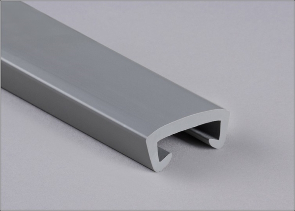 Kunststoffhandlauf fuer 40 x 8mm- verkehrsgrau- 25 Meter-88-11C408.004