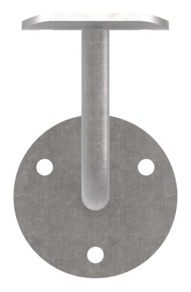 Handlaufhalter - mit Ronde 70x4 mm - fuer Rohr Ø 42-4mm 3 - Stahl S235JR- roh-30-1420.8