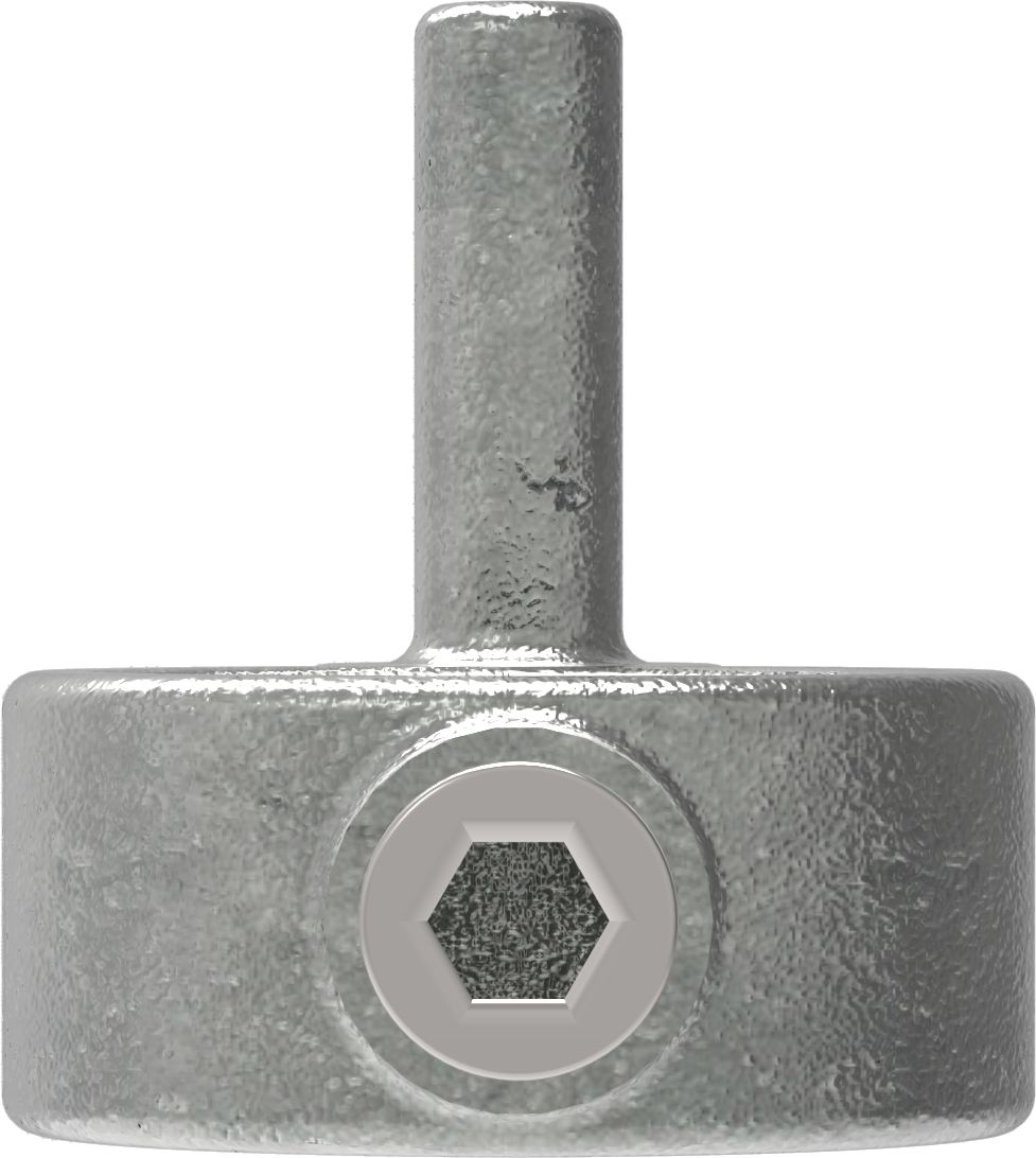 Rohrverbinder Stellringzapfen Ø 48-3 mm -1 1-2- - Temperguss verzinkt - 140D48-140D48