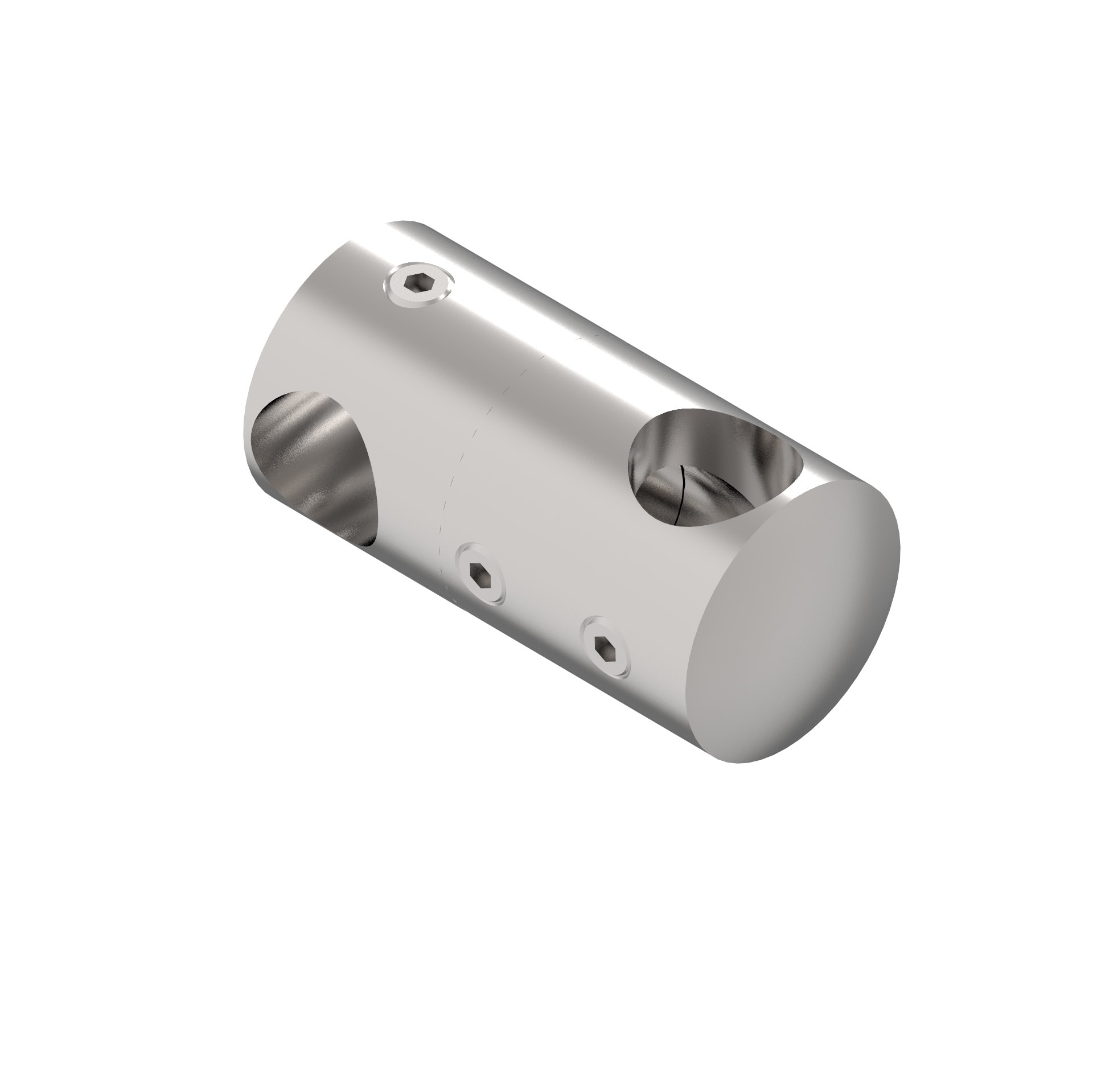 Doppel-Querstabhalter V2A Edelstahl Ø 22 mm – fuer Rundstaebe 12 mm-11-1627-A.4