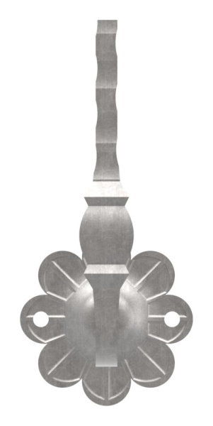 Handlaufhalter - mit Ronde 70x93 mm -  zum Anschweissen - Stahl S235JR- roh-30-1413.8