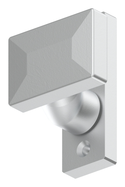 Alu-Tuerdruecker - gekroepft - drehbar - Aluminium EV1-12-3062-D.6