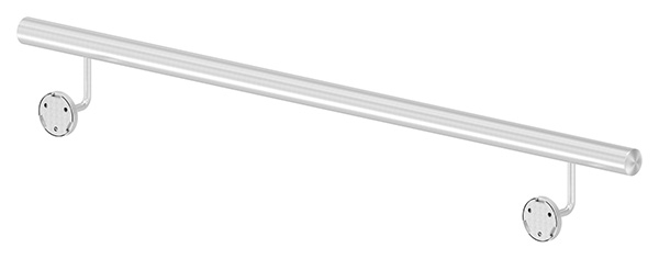 Handlauf montagefertig Laenge- 1200 mm Rundrohr- Ø 42-4 mm V2A-12-0101.4