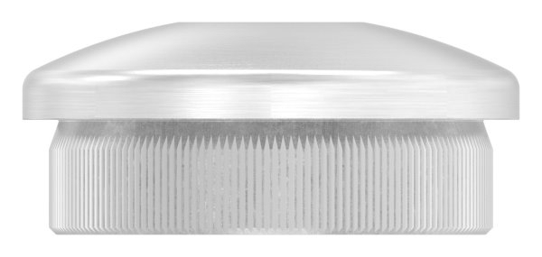 Rohrstopfen fuer Ø 33-7x2-0 mm leicht gewoelbt zum Einschlagen mit Bohrung 12-1 mm V2A-11-5080.4