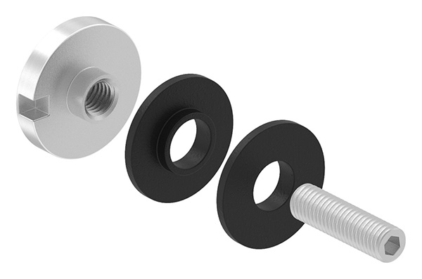 BRENK-fix® Oberteil Ø 30mm zu Glas-Halter- ALU-88-11BR-OT30.ALU