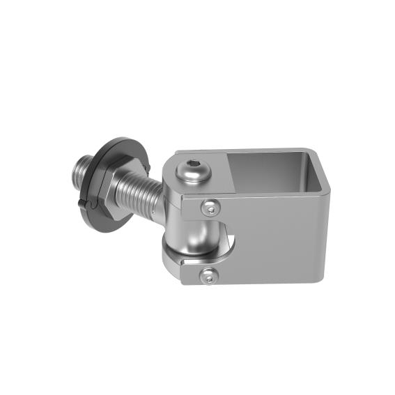 Verstellbares Torband Stahl verzinkt fuer 30x30 mm Pfosten Gewinde M16-89-11D422M1630X30-A.4