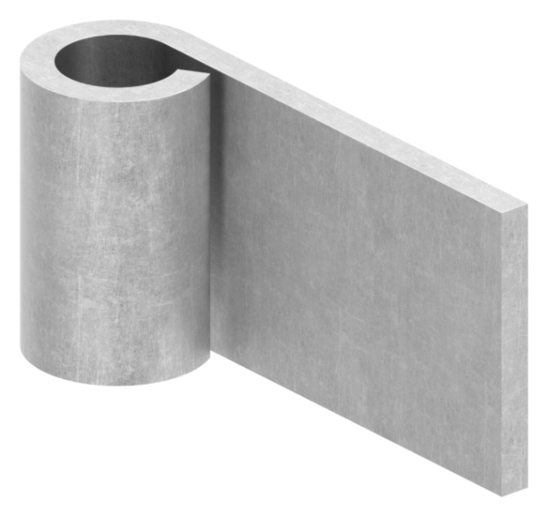 Anschweissband fuer Torband zum Durchschrauben Ø 16mm- Laenge 75mm-88-11960-16.75