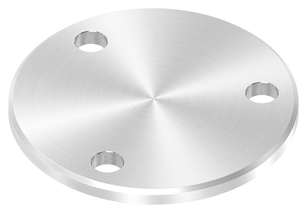 Ankerplatte Ø 100 x 6 mm mit 3 Bohrungen á Ø 11 mm V2A-11-2260RF.4