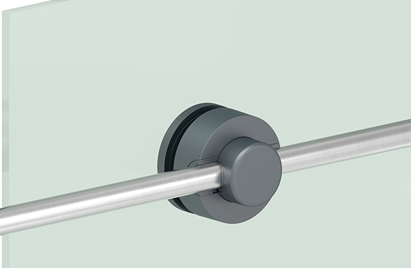 BRENK-fix® Halter Ø 50mm- Kunststoff- anthrazitgrau 4 Stueck-88-11BR-50AG.KS