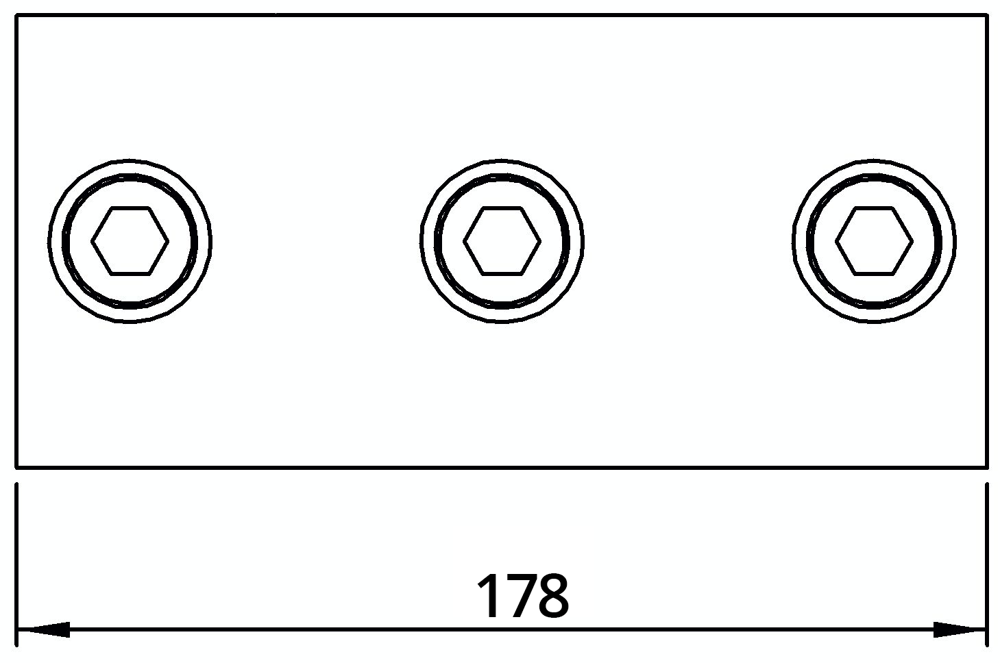 Rohrverbinder - T-Stueck fuer Stuetzrohr aufklappbar - 176D48-V - 48-3 mm - 1 1-2- - Feuerverzinkt u. Elektrogalvanisiert-176D48-V