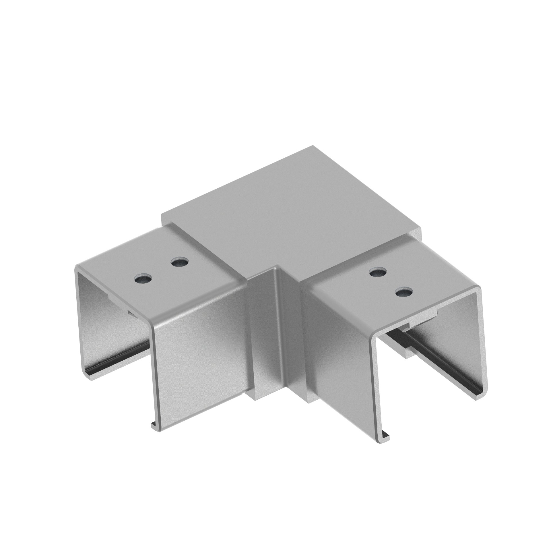 Nutrohrverbinder Edelstahl AISI 316 40x40x1-5 90° Winkel geschliffen-89-11A146313040-A.4