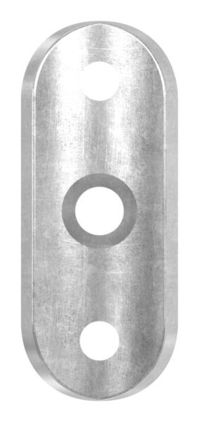 Handlaufanschlussplatte Stahl 64 x 24 x 4 mm fuer Rohr Ø 42-4 - 48-3 mm-30-1405.8