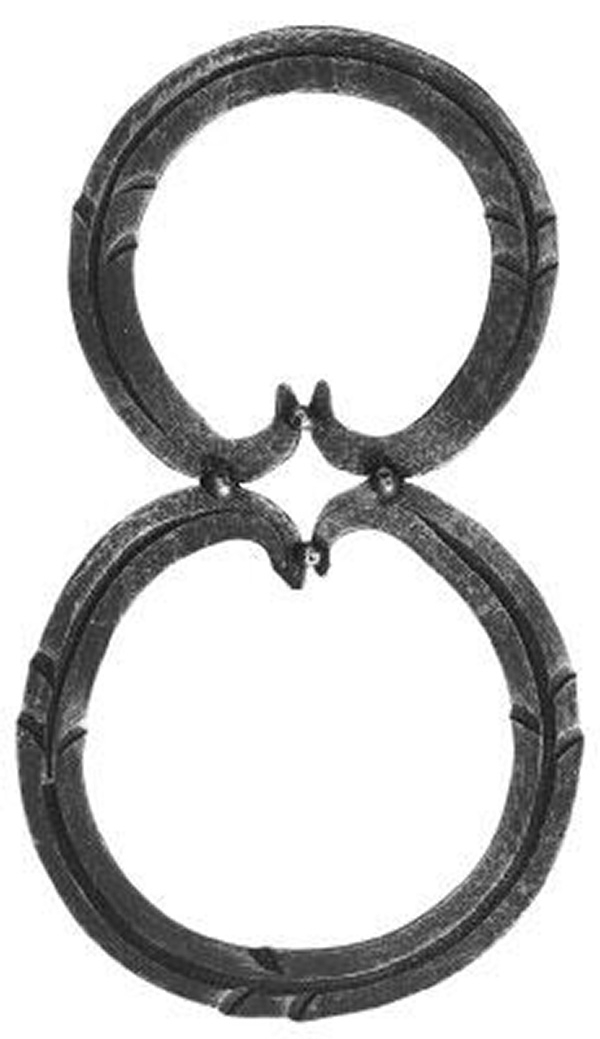 Hausnummer 8 - Abmessung 18x10 cm - Material 12x5 mm - Stahl -Roh- S235JR-30-3108.8