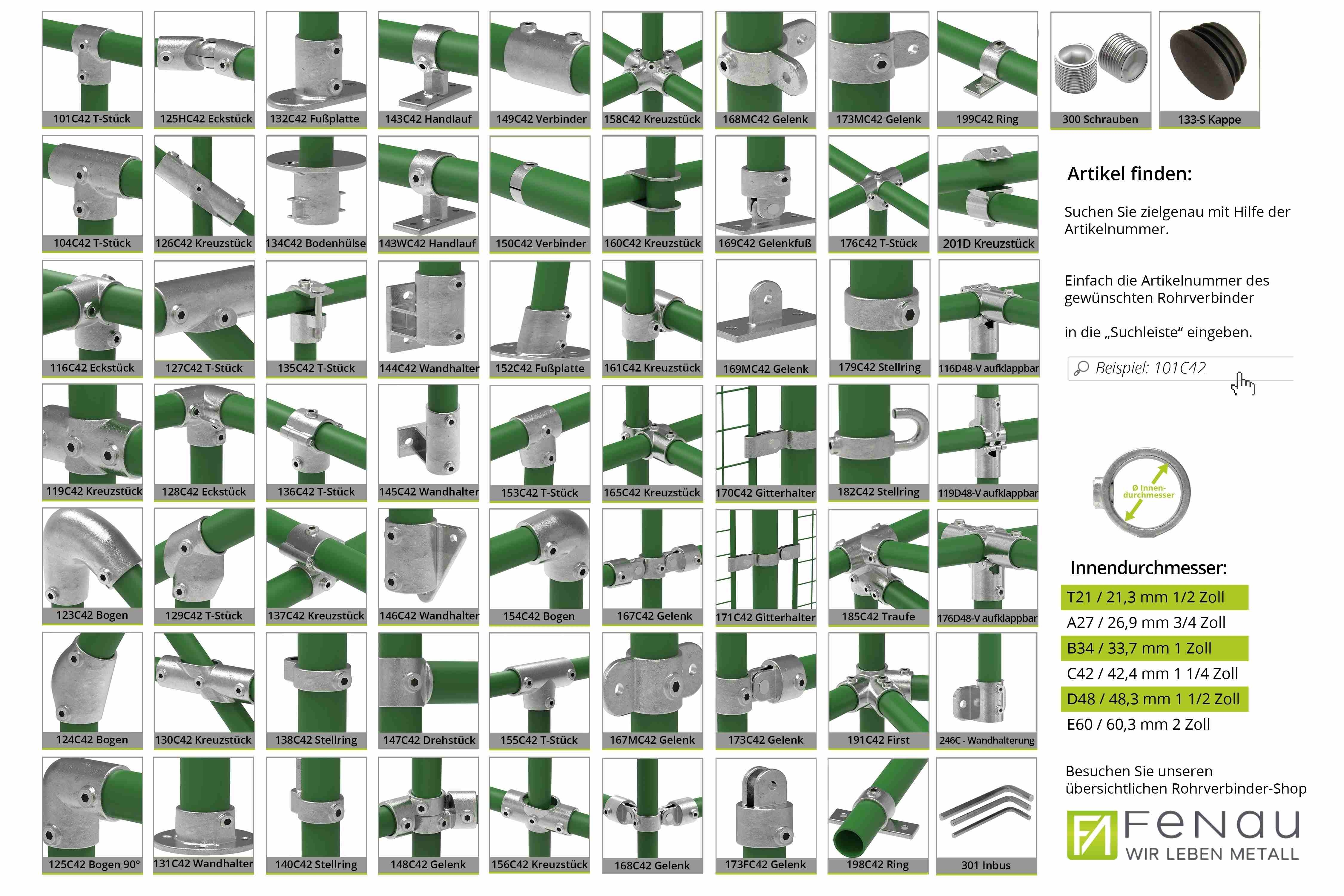 Sechskantschluessel - fuer Rohrverbinder 17-2 mm - 21-3mm - 301T21-301T21