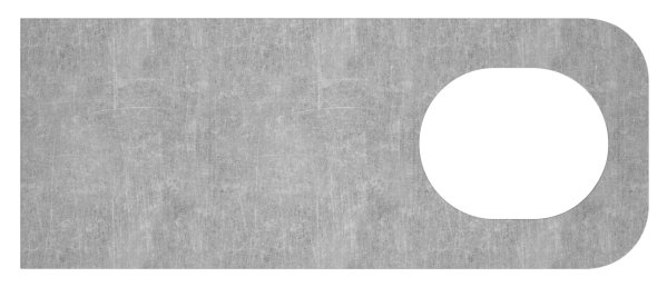 Anschweisslasche - Masse- 100x40x8 mm - Langloch- 30x24 mm - Stahl -roh- S235JR-30-3559.8