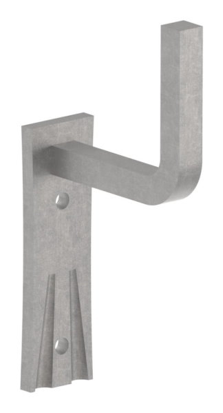 Handlaufhalter - mit Ronde 105x40x4 mm - zum Anschweissen - Stahl S235JR- roh-30-1409.8