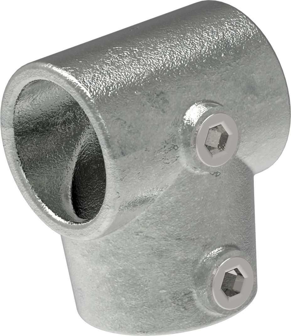 Rohrverbinder - T-Stueck kurz verstellbar 0-11° - 153B34 - 33-7 mm - 1- - Feuerverzinkt u. Elektrogalvanisiert-153B34