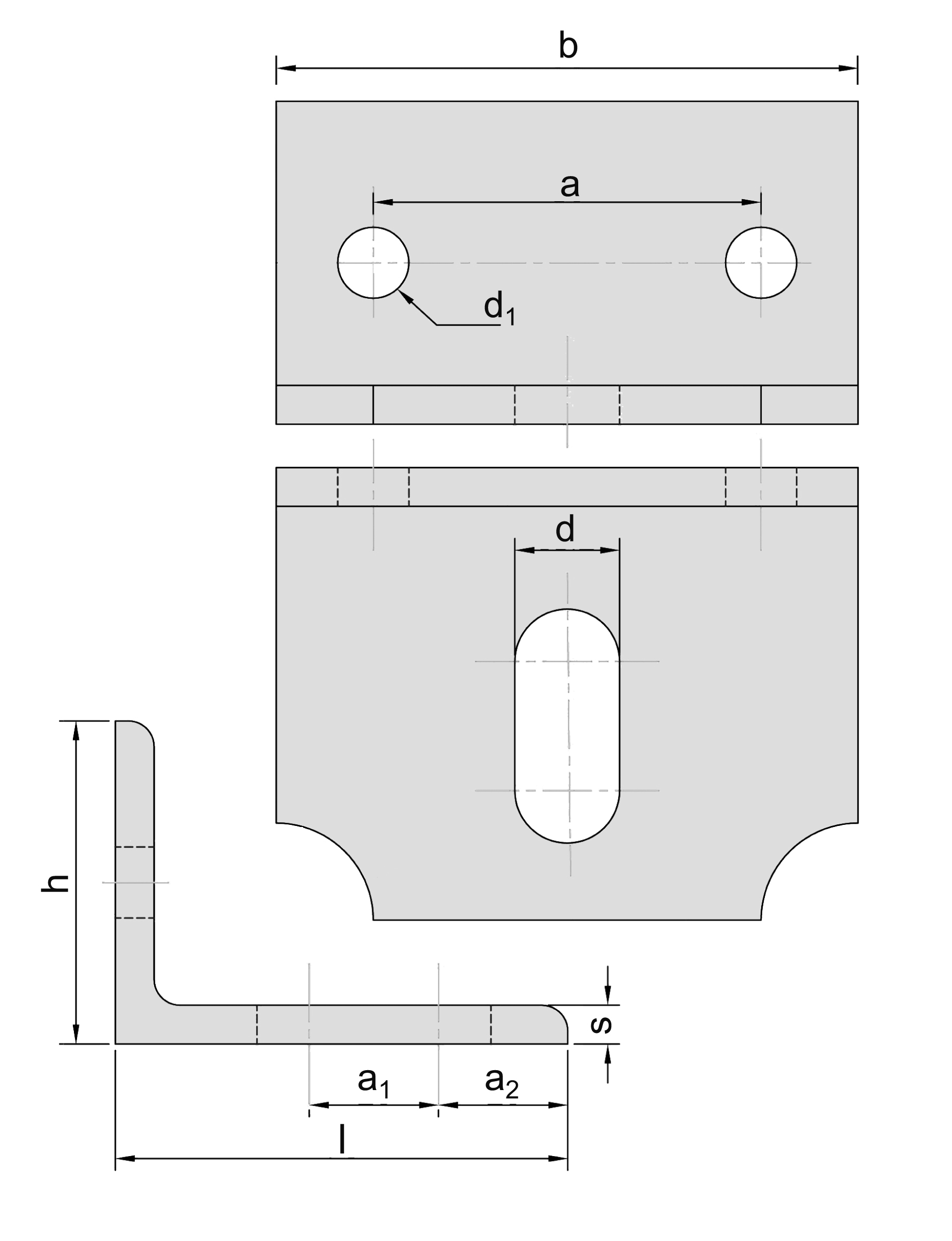 Einfachkonsole Groesse 0 fuer Schienenstrang MEA 10335315-60-0028.7