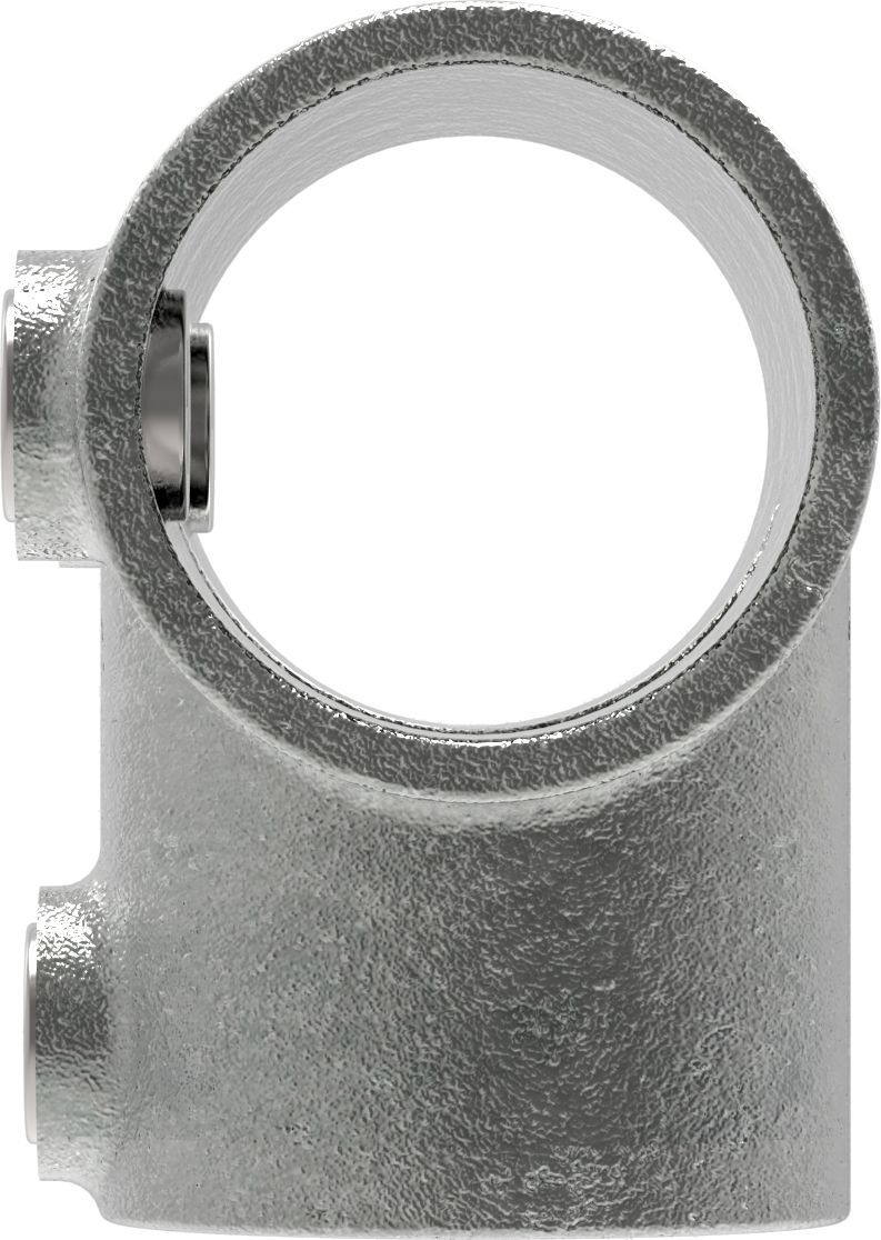 Rohrverbinder T-Stueck lang Ø 60-3 mm -2- - Temperguss verzinkt - 104E60-104E60