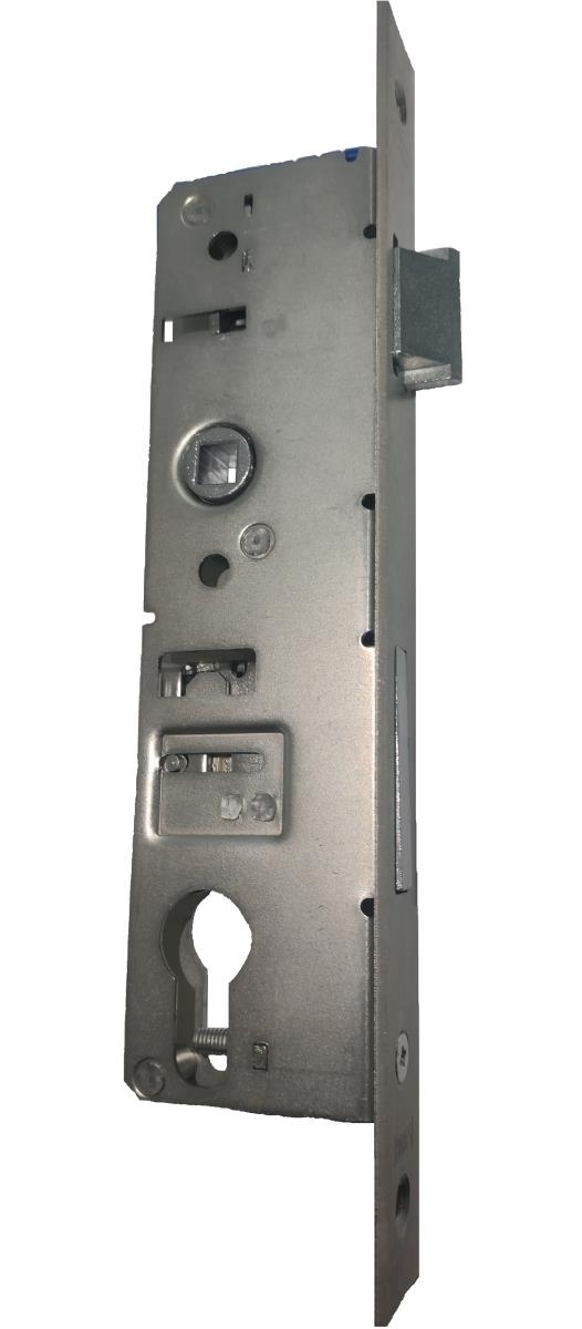 Zylinderschloss Edelstahl AISI 304 fuer Profil 40x40 mm Axialabstand 90 mm Schliff-89-11B83025X90-A.4