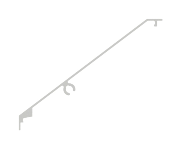 Abdeckprofil Aluminium L = 2205 mm pulverbeschichtet RAL 7016 fuer Vordach-88-11VDE-AB-2200.7016
