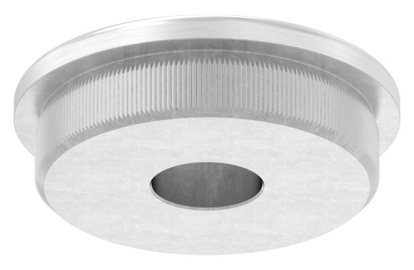 Einsteckkappe Edelstahl V2A Ø 42-4x2-5 mm mit Bohrung 12-1 mm gewoelbt zum Einschlagen-11-5083.4