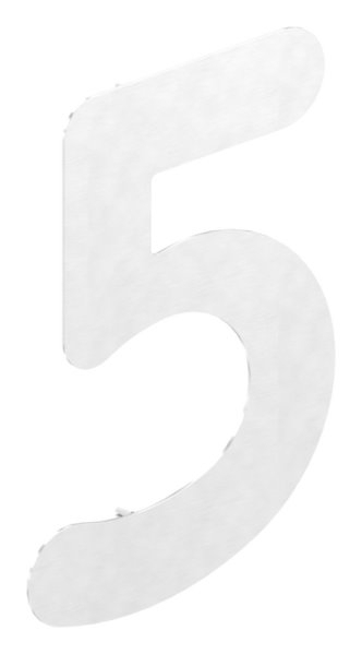 Hausnummer 5 - gross - Masse- 200 mm x 300 mm - V2A-11-8069.4