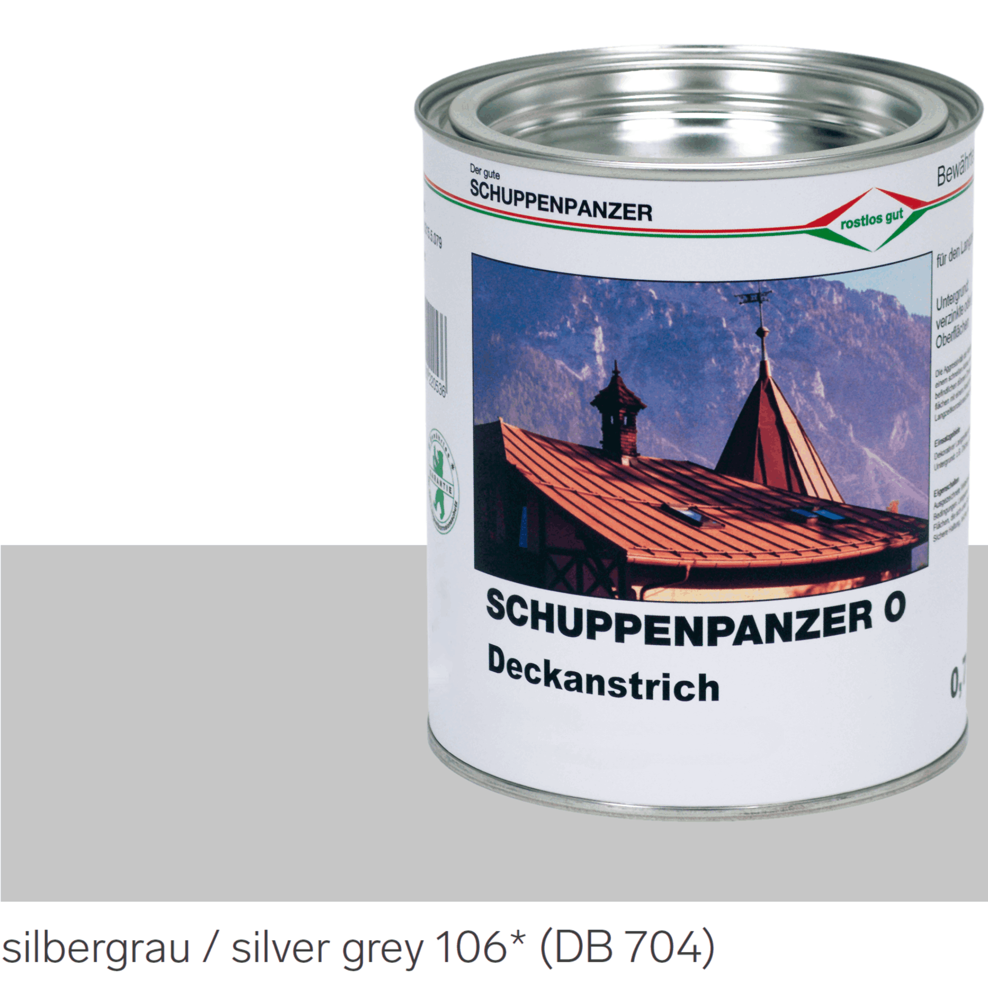 SCHUPPENPANZER-O 0707 silbergrau 750 ml fuer Dachflaechen-67-1013.8