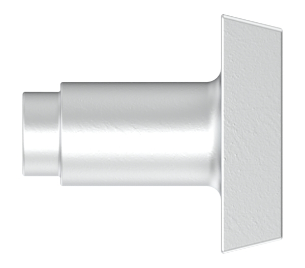 Alu-Tuerknopf gerade -quadratisch-12-3019.6