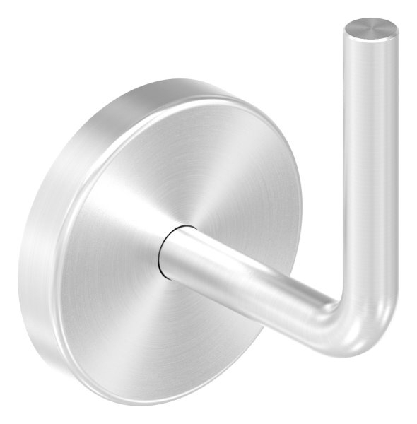 Handlaufhalter V4A Ronde 70x4 mm Buegel 12 mm Wandabstand 75 mm anschweissbar Rosette-11-2080.1