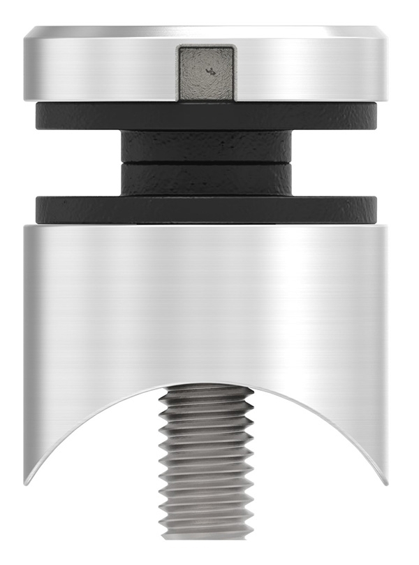 Glaspunkthalter Ø 30 mm- V2A- Anschluss- Rohr Ø 33-7 mm-10-5033.4