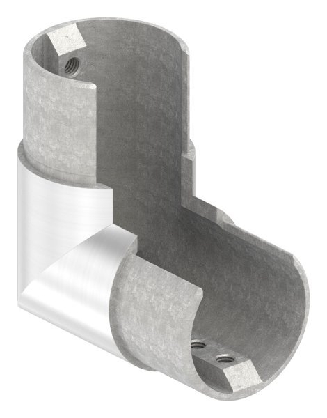 Rahmenecke 90° - vertikal - fuer Nutrohr Ø 48-3 mm - V4A-12-2316.1