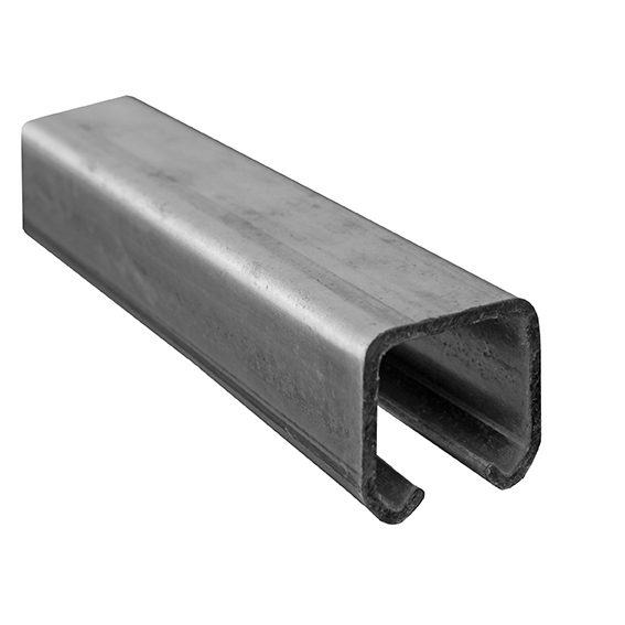 Laufschiene Stahl verzinkt 57 x 67 x 3-0 mm L=6000 mm-89-11H1857X67ZN6000-A.4