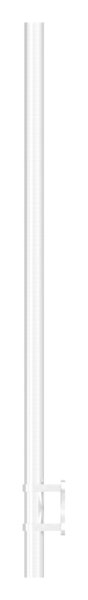 Gelaenderpfosten seitliche Montage fuer 4 Querstabhalter M6 Laenge- 1190 mm V2A-14-0020.4