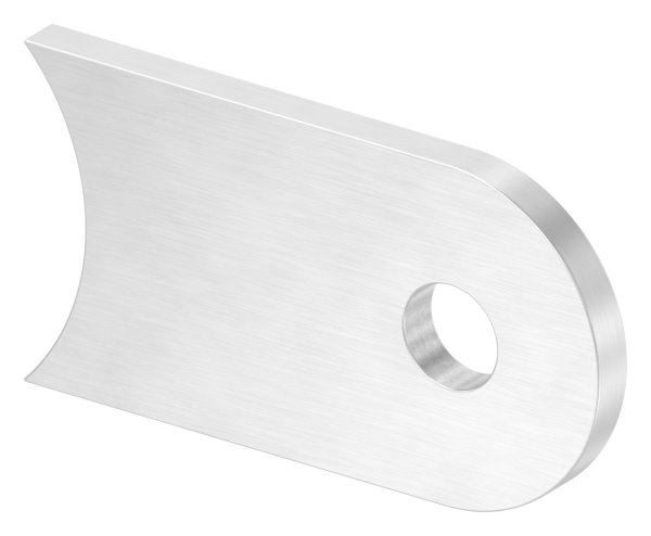 Anschweisslasche 50x30x4 mm mit Rundloch- Ø 9 mm V2A-11-2433.4