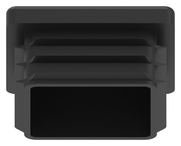 Kunststoffkappe schwarz fuer Quadratrohr 40x40x3 mm-88-11178-40X40.3