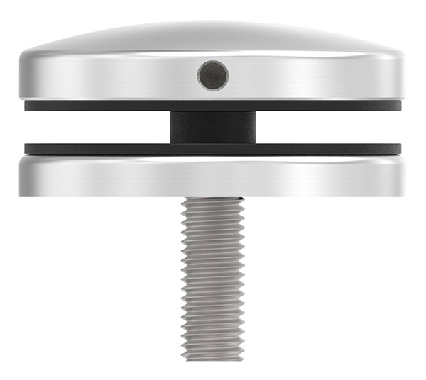 Glaspunkthalter Ø 72 mm fuer Anschluss- flach V2A - V4A-10-GPH72.2