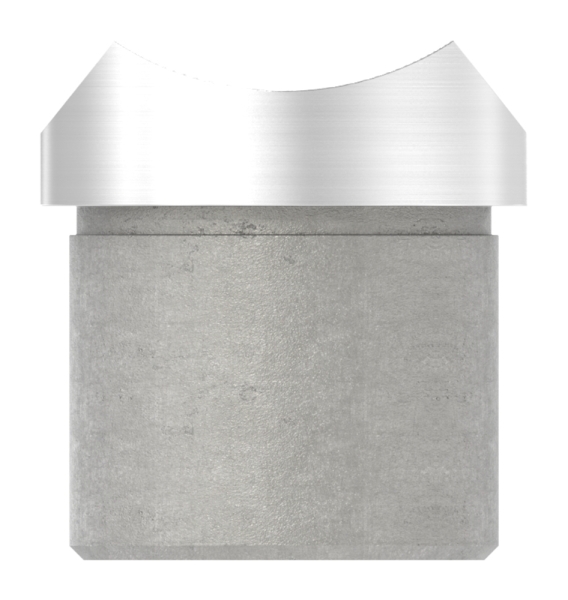 Rohrsattel zum Kleben fuer Rundrohr Ø 33-7x2-0 mm V2A-11-3324.4