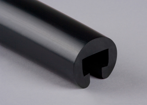 Kunststoffhandlauf Ø 40mm fuer 25 x 15mm- schwarz- 25 Meter-88-11R40.001