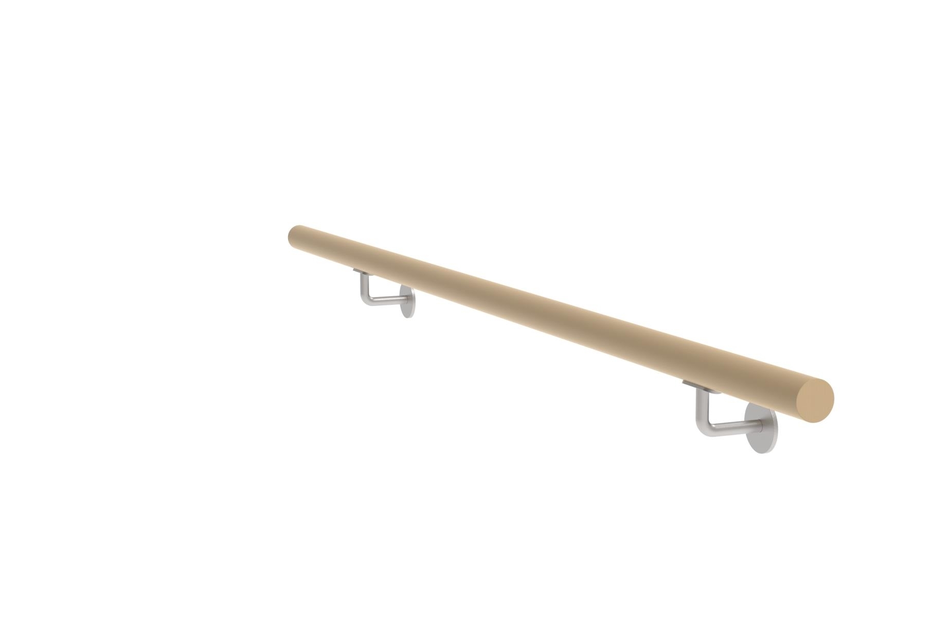 Wandhandlauf Set Eiche V2A 1600 mm roh unbehandelt-89-11WDM1600-A.4