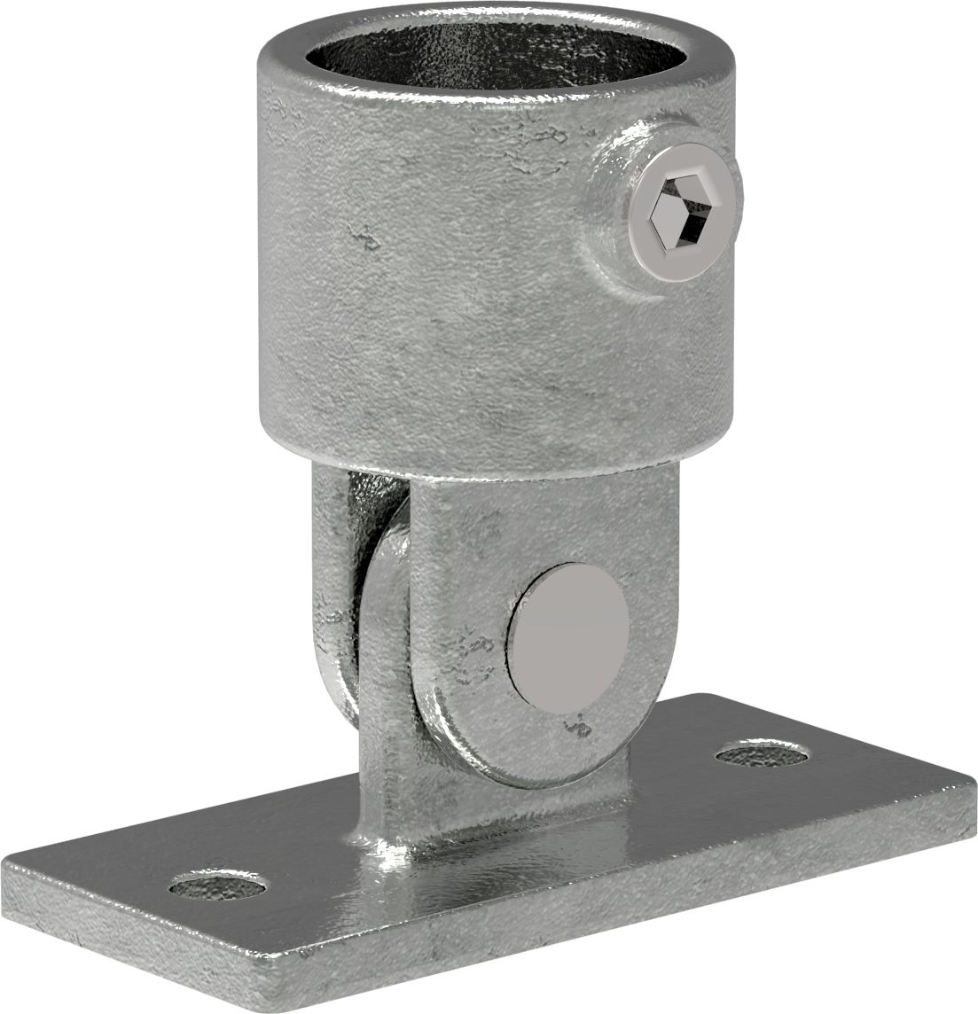 Rohrverbinder Gelenkfuss Ø 60-3 mm -2- - Temperguss verzinkt - 169E60-169E60